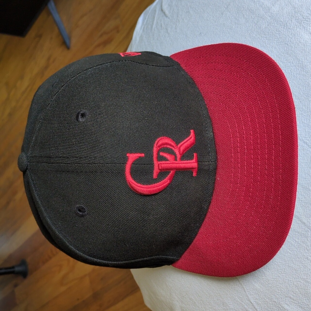 New Era Black and Red Colorado Rockies Cap